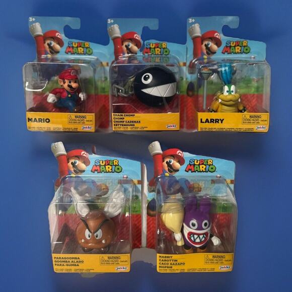 World of Nintendo 2.50" Wave 33 Complete Set of 5 Limited Articulation Figures - Picture 1 of 16
